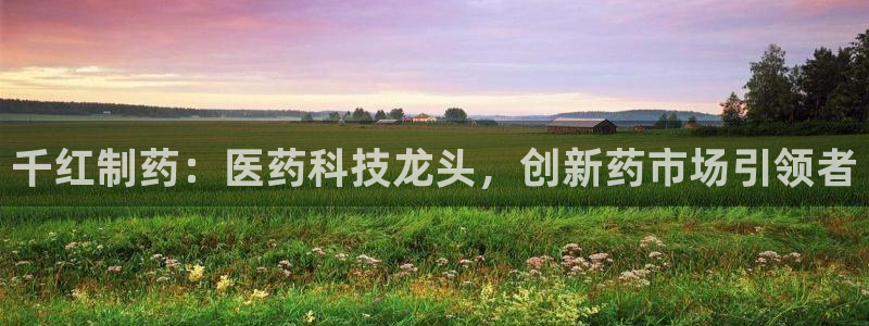 九游老哥俱乐部官网登录网址:千红制药:医药科技龙头,创新药市